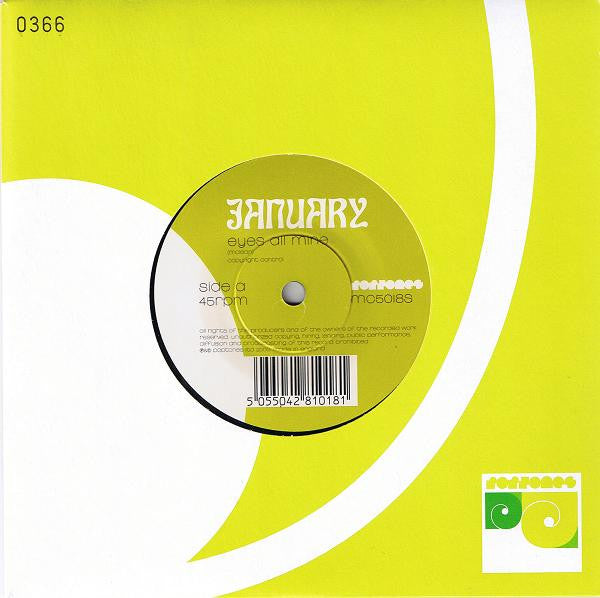 January (2) : Eyes All Mine (7", Single, Ltd, Num)
