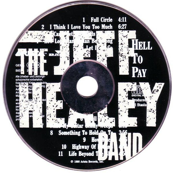 The Jeff Healey Band : Hell To Pay (CD, Album)