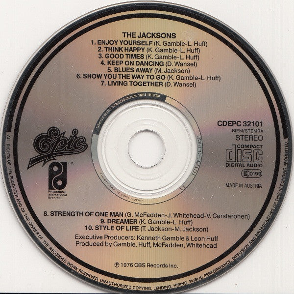 The Jacksons : The Jacksons (CD, Album, RE)