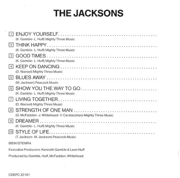 The Jacksons : The Jacksons (CD, Album, RE)