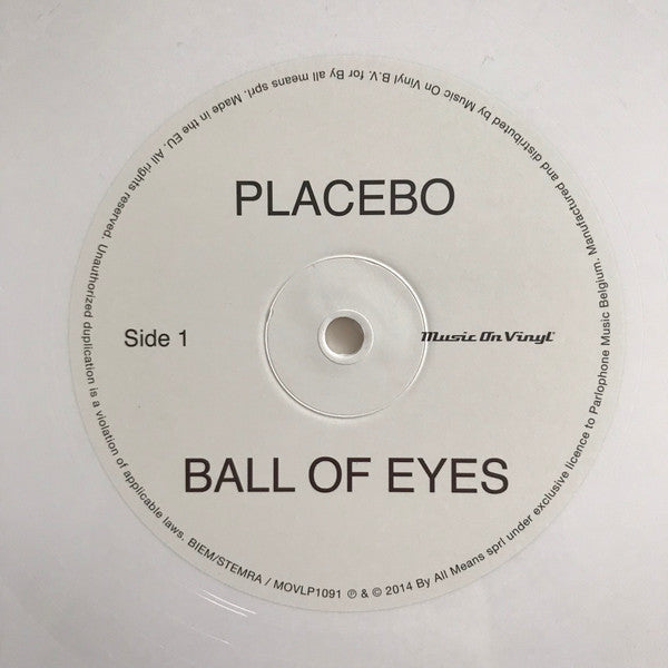 Placebo (2) : Ball Of Eyes (LP, Album, Ltd, Num, RE, Whi)
