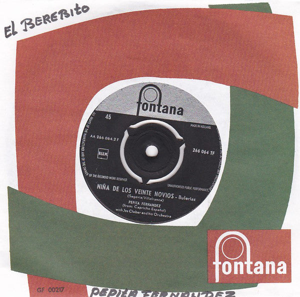 Pepita Fernandez, Jos Cleber And His Orchestra : El Berebito / Nina de Los Viente Novios (7")