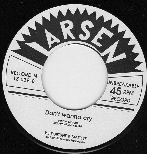 Fortune & Maltese And The Phabulous Pallbearers : Bewitched / Don't Wanna Cry (7", Single)