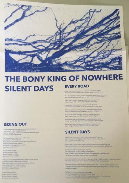 The Bony King Of Nowhere : Silent Days (LP, Album, Ltd, Blu)