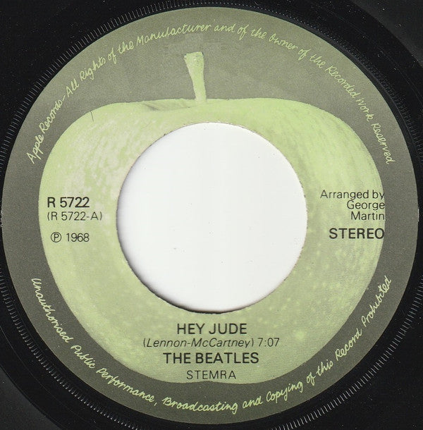 The Beatles : Hey Jude c/w Revolution (7", Single, RE)