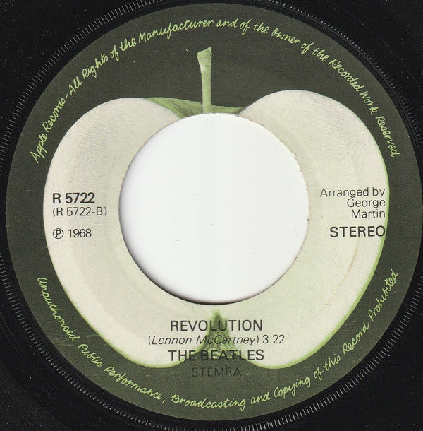 The Beatles : Hey Jude c/w Revolution (7", Single, RE)