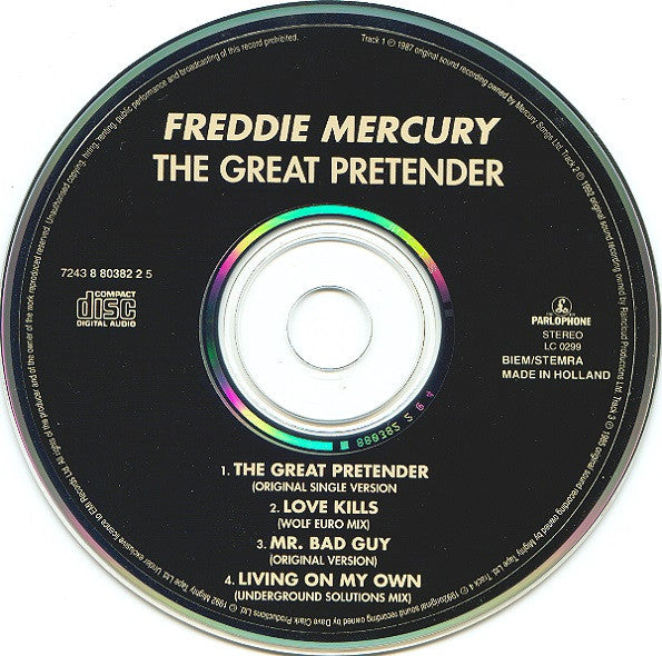 Freddie Mercury : The Great Pretender (CD, Maxi)