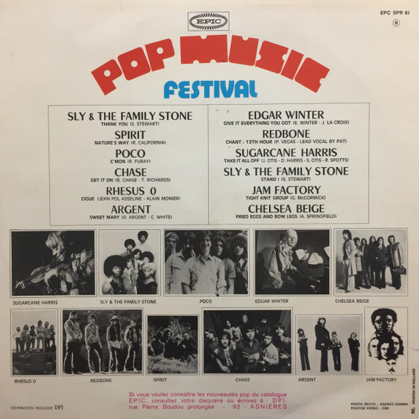 Various : Epic Pop Music Festival (LP, Comp)