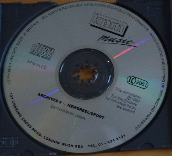 Various : Archives 4 - Newsreel / Sport (CD, Comp, Mono, RP)