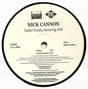 Nick Cannon Featuring B2K : Feelin' Freaky (12")