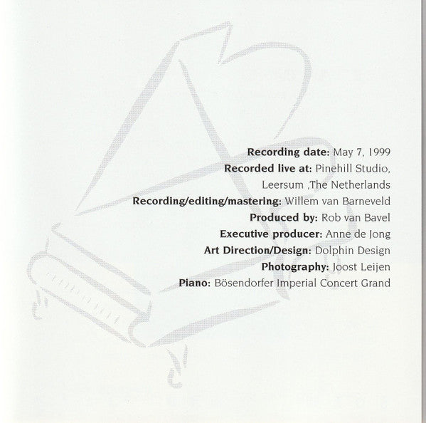 Rob Van Bavel : Solo Piano 'Jazz At The Pinehill' (CD, Album)