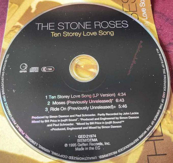 The Stone Roses : Ten Storey Love Song (CD, Single)