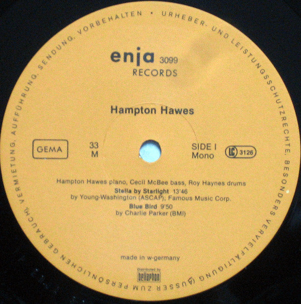 Hampton Hawes, Cecil McBee, Roy Haynes : Live At The Jazz Showcase In Chicago Volume One (LP, Album, Mono)