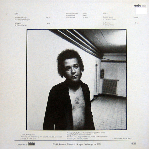 Hampton Hawes, Cecil McBee, Roy Haynes : Live At The Jazz Showcase In Chicago Volume One (LP, Album, Mono)