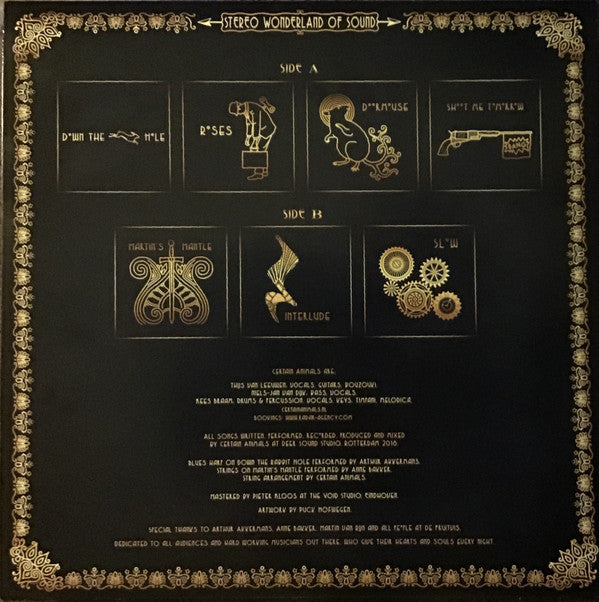 Certain Animals : Down The Rabbit Hole (LP, Album, Whi)