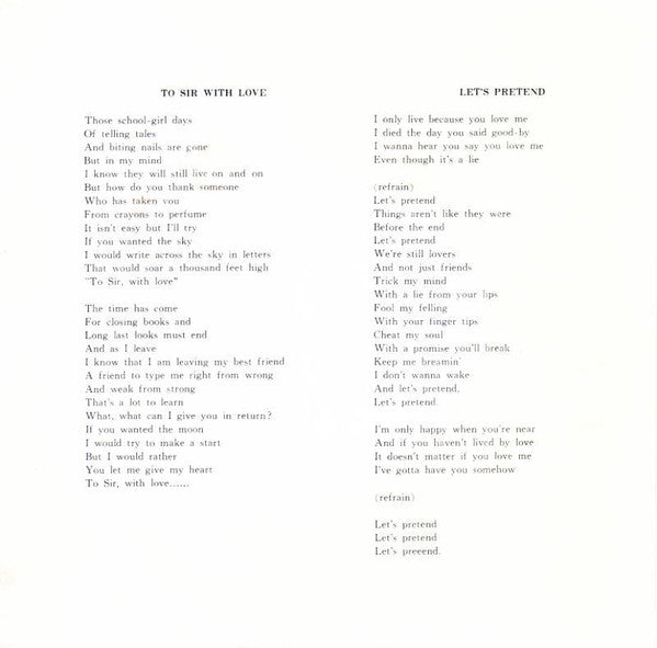 Lulu : いつも心に太陽を "To Sir With Love"! / レッツ・プリテンド Let's Pretend (7", Single)