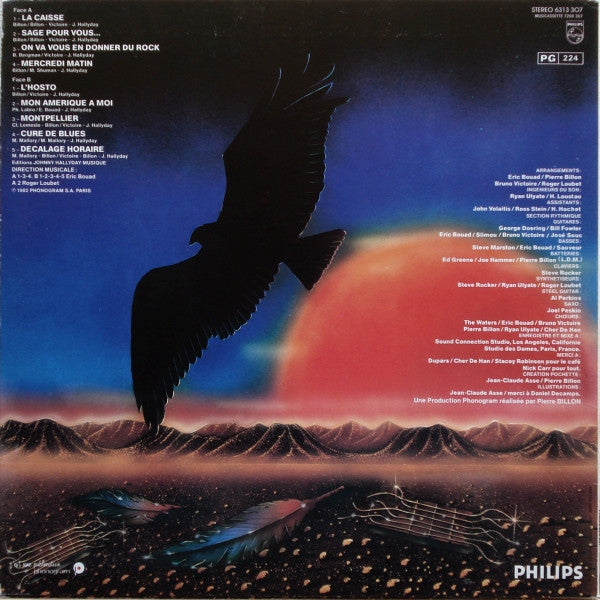 Johnny Hallyday : Quelque Part Un Aigle... (LP, Album)