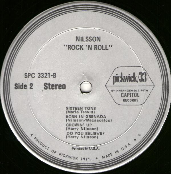 Harry Nilsson : Rock'N Roll (LP, Comp)