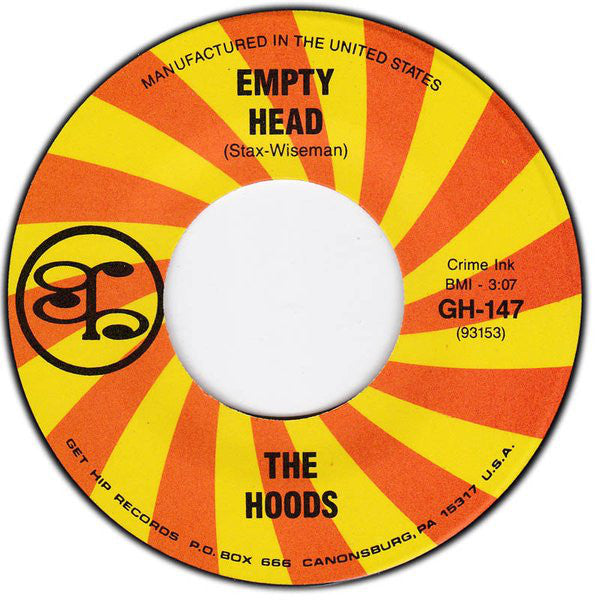 The Hoods : Empty Head (7", Single)