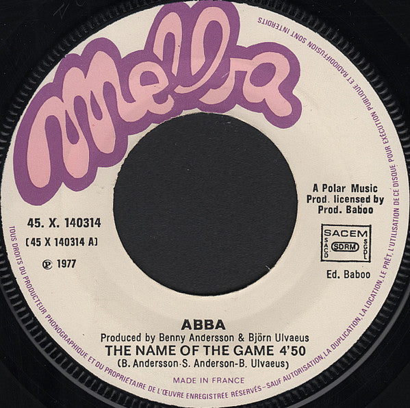 ABBA : The Name Of The Game / I Wonder (Departure) (7", Single)
