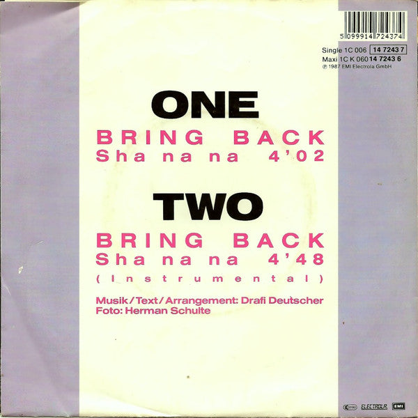 Mixed Emotions : Bring Back (Sha Na Na) (7", Single)