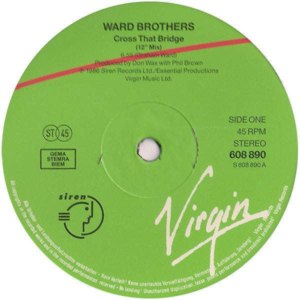 The Ward Brothers : Cross That Bridge (12")