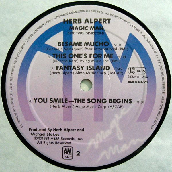 Herb Alpert : Magic Man (LP, Album)