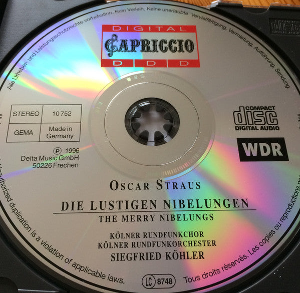 Oscar Straus, Kölner Rundfunkchor, Kölner Rundfunk-Sinfonie-Orchester, Siegfried Köhler (2) : Die lustigen Nibelungen (CD, Album)