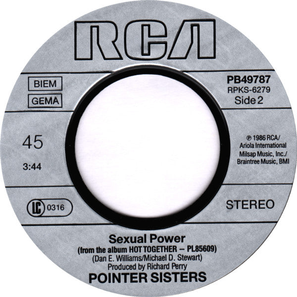 Pointer Sisters : Goldmine (7", Single)