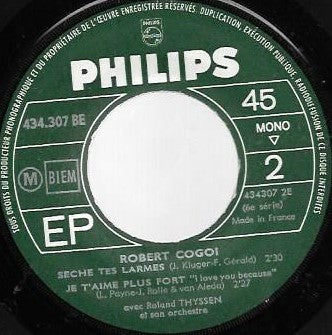 Robert Cogoi : Non, Rien N'A Changé (7", EP)