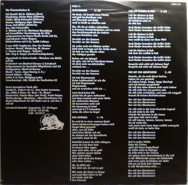 Extrabreit : Rückkehr Der Phantastischen 5! (LP, Album, Yel)