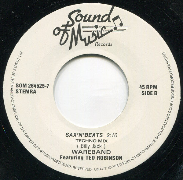 Wareband Featuring Tad Robinson : Party Children (7", Single)