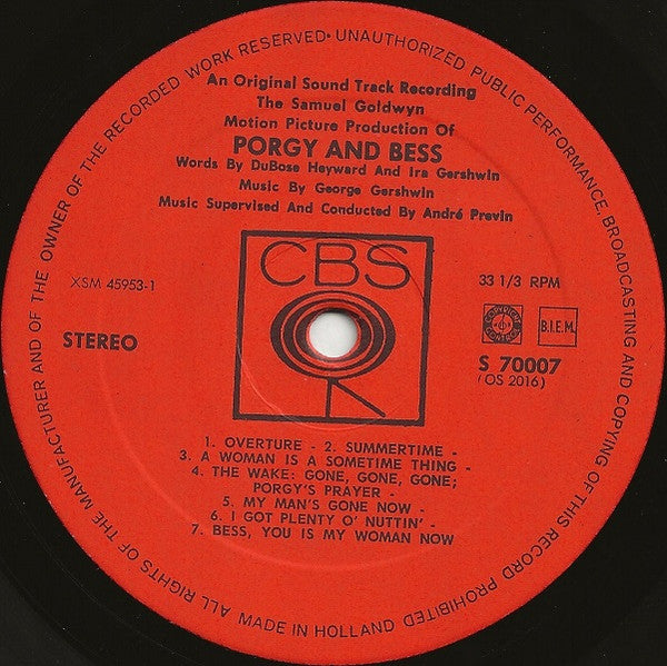 Samuel Goldwyn : Porgy And Bess (LP, Album)