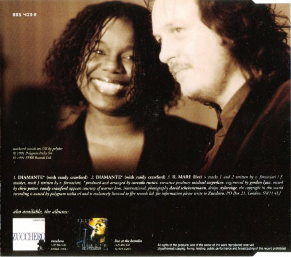 Zucchero With Randy Crawford : Diamante (CD, Single)