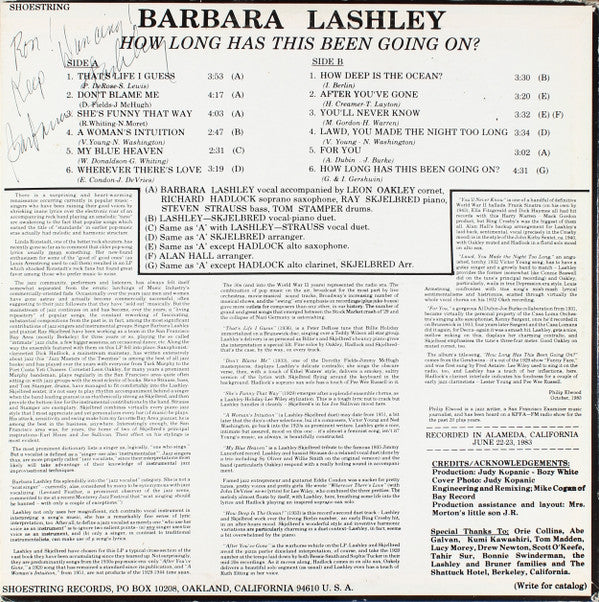 Barbara Lashley : How Long Has This Been Going On? (LP, Album)