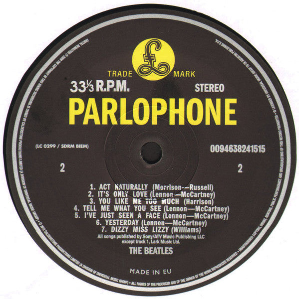 The Beatles : Help ! (LP, Album, RE, RM, RP, 180)