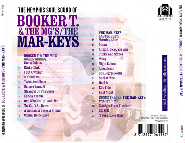 Booker T & The MG's, The Mar-Keys : The Memphis Soul Of Sound Of Booker T. & The MG's / The Mar-Keys (CD, Album, Comp, RE, RM)