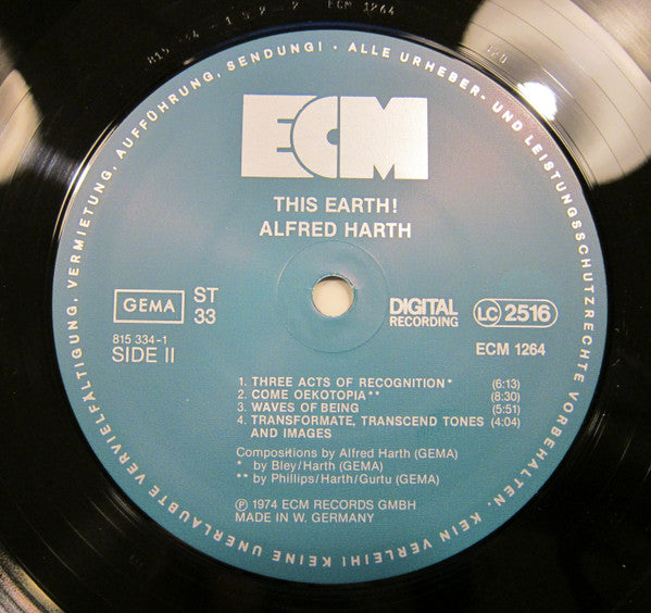 Alfred Harth : This Earth! (LP, Album)