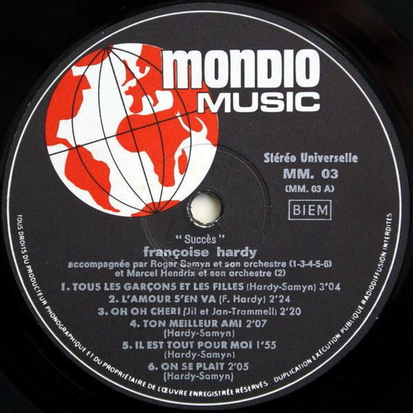 Françoise Hardy : Succes (LP, Comp)