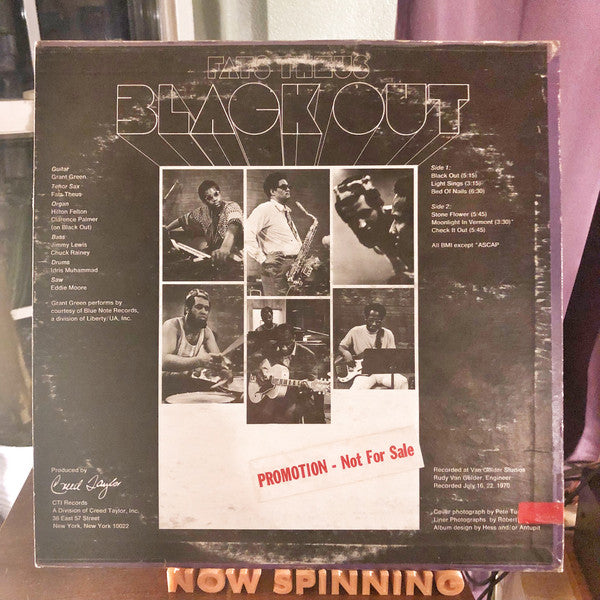 Arthur Theus : Black Out (LP, Album, Promo)