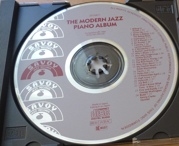 Bud Powell, Lennie Tristano, Herbie Nichols, Dodo Marmarosa, George Wallington, Horace Silver : The Modern Jazz Piano Album (CD, Comp, RE)