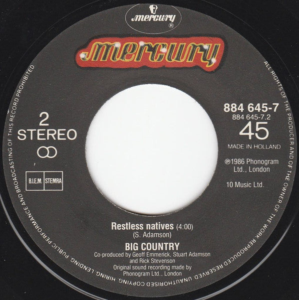 Big Country : Look Away (7", Single)