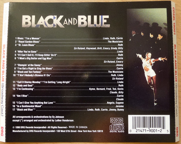 Various : Black And Blue - A Musical Revue (Original Broadway Cast) (CD, Album)