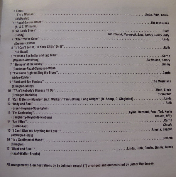 Various : Black And Blue - A Musical Revue (Original Broadway Cast) (CD, Album)