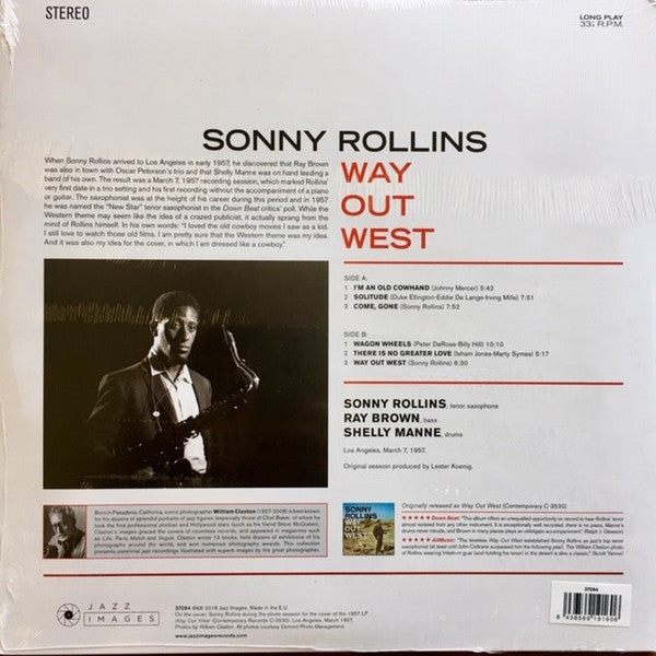 Sonny Rollins : Way Out West (LP, Album, RE, 180)