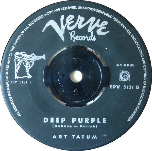 Art Tatum : The Greatest Piano Of Them All (7", EP)