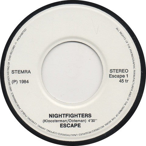 Rockformatie Escape : Devil's Girl / Nightfighters (7", Single)