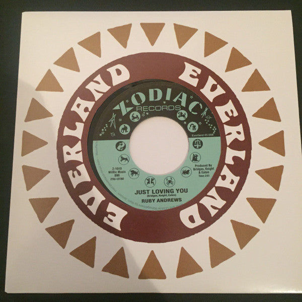 Ruby Andrews : Just Loving You / The Love I Need (7", Single, Ltd, Num, RE, S/Edition, Sig)