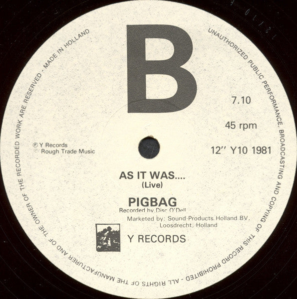 Pigbag : Papa's Got A Brand New Pigbag (12", Single)