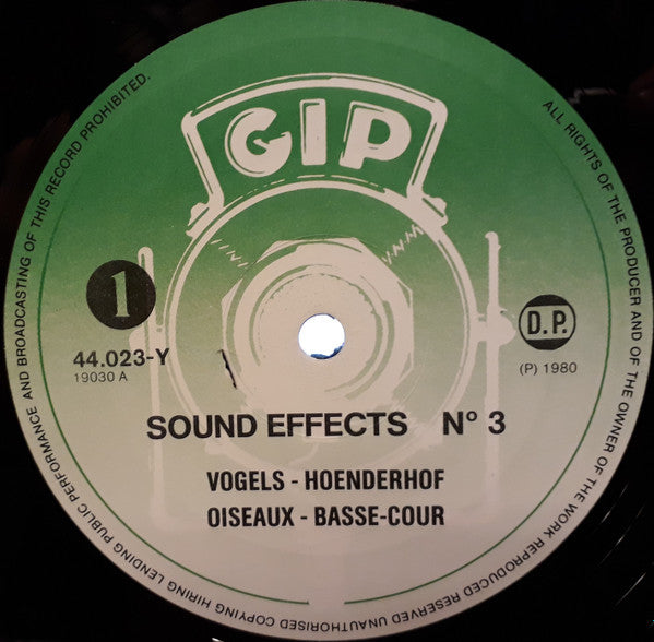 No Artist : Sound Effects N° 3 (LP)